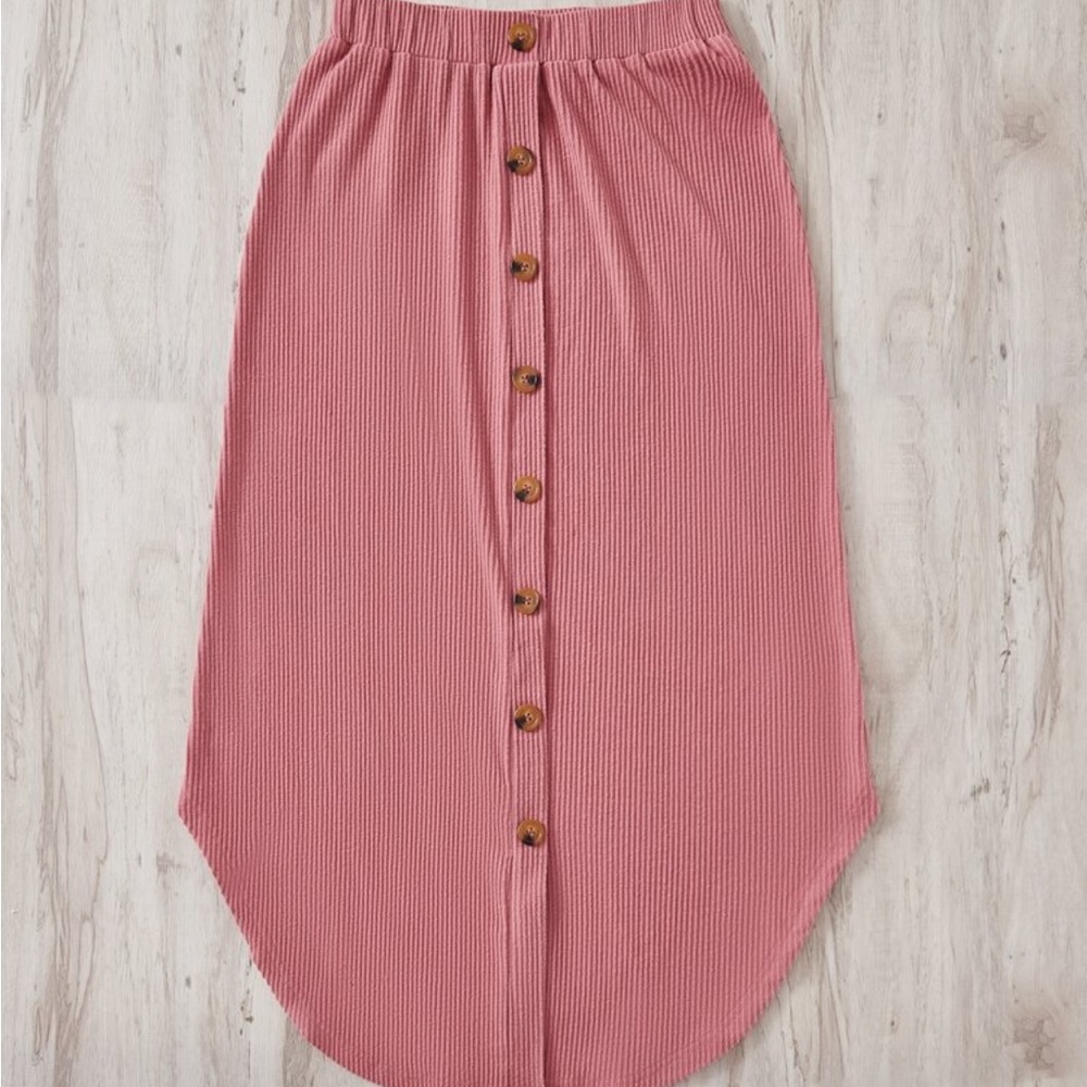 Pink Midi Skirt